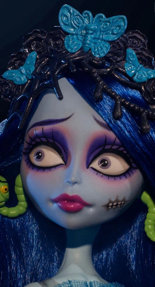 Monster High Skullector Cadáver Novia Emily Muñeca Tim Burton 20 Aniversario Nueva Foto 3 de 4
