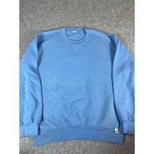 Vintage 90s Russell Athletic Crewneck Sweatshirt Mens XL Blue Plain Athleisure