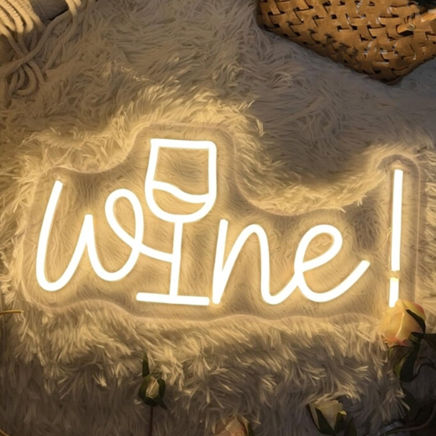 Segno Al Neon in Acrilico per Vino per Decorazione Da Parete O Sfondo, Lampada D