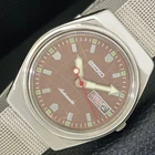 VINTAGE SEIKO AUTOMATIC 6309A JAPAN MENS BROWN COLOR DIAL WATCH a700471-1