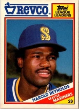 1988 Topps Revco League Leaders Harold Reynolds #19 Seattle Mariners