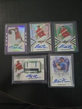 Matthew Allan 2019 Leaf Trinity Rookie Patch Autograph Signature 8/20.  Plus (4)
