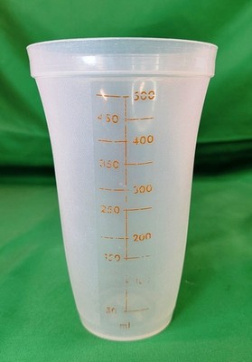 Vtg Tupperware Quick Shake 844 Food Measuring Clear Cup 500ml