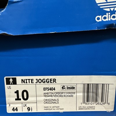 Size 10 - adidas Nite Jogger Amber Tint - Damaged Box | eBay