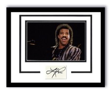 LIONEL RICHIE SIGNED AUTOGRAPH FRAMED 11x14 DISPLAY ACOA MUSIC LEGEND 