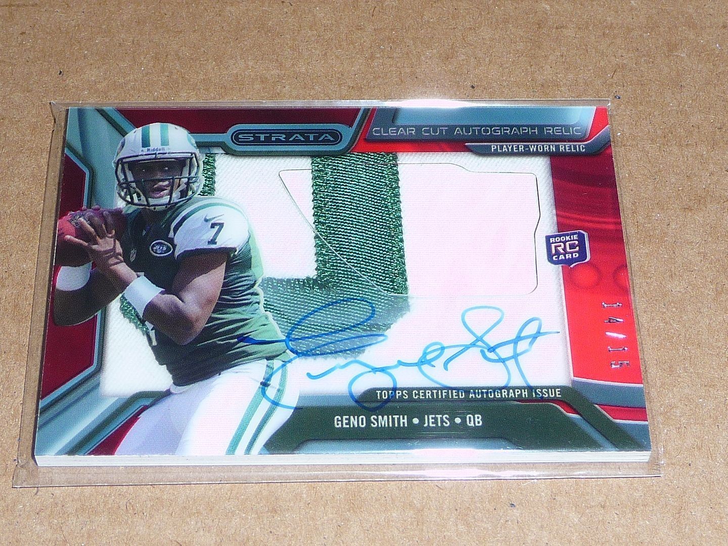 Geno Smith Topps Strata #117 Autograph