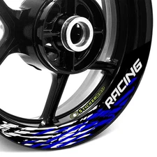 For Aprilia TUONO 1000 R 03-11 10 09  Wheel Inner Rim Stickers 17 inch S07B Blue