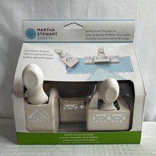 Martha Stewart Crafts Geometric Frames Punch Around the Page Tool Set NEW