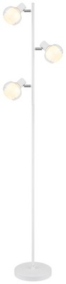 GLOBO SW TOKKI Floor Lamp Metal White Matt, 3x E14, 154 cm, Design Style, Foot Tri
