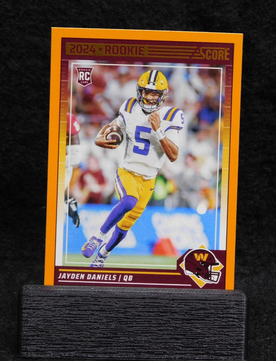 2024 Jayden Daniels Panini Score Orange Parallel RC #302