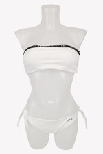 Karl Lagerfeld Damen Bademode Gr. 40 (L) Weiß NEU Bikini Bikini-Set Sommer