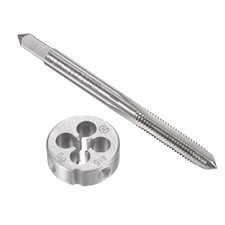 M5 x 0.8mm Metric Tap and Die Set HSS Machine Thread Tap with Round Die