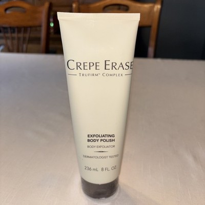 Crepe Erase Exfoliating Body Polish Trufirm Skin Exfoliator 8 oz 236mL Sealed