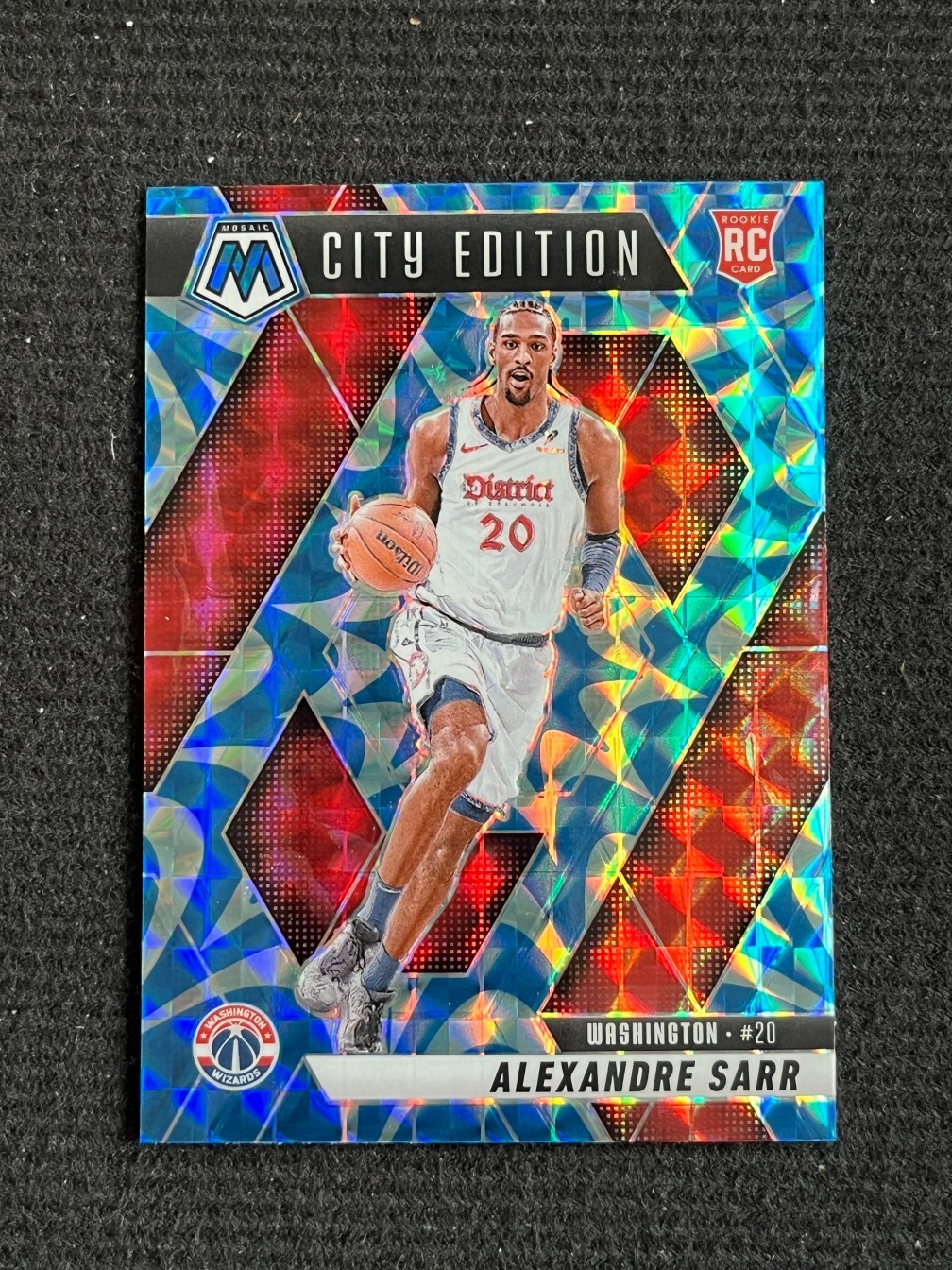 Alexandre Sarr 2024-25 Panini Mosaic RC City Edition Reactive Blue #278