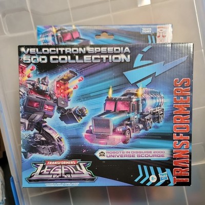 Hasbro Transformers Legacy Velocitron Speedia Leader Scourge Black Convoy RID