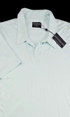 NWT Goodlife Polo Shirt Mens Large L Salt Air Henley Short Sleeve USA