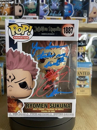 Ryomen Sukuna Funko POP! Autographed/Quoted #1887 Jujutsu Kaisen