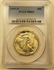 1945-D Walking Liberty Half Dollar.....PCGS MS65