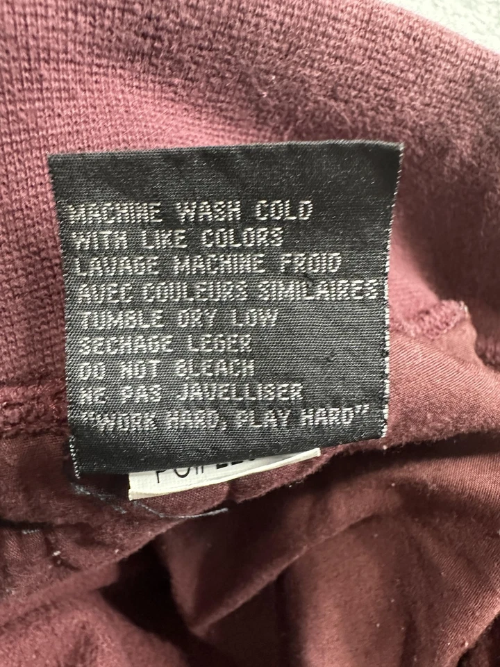 Volcom Shorts Mens Medium Maroon Drawstring Graphic Fleece PacSun Skate Casual - Image 4 of 4