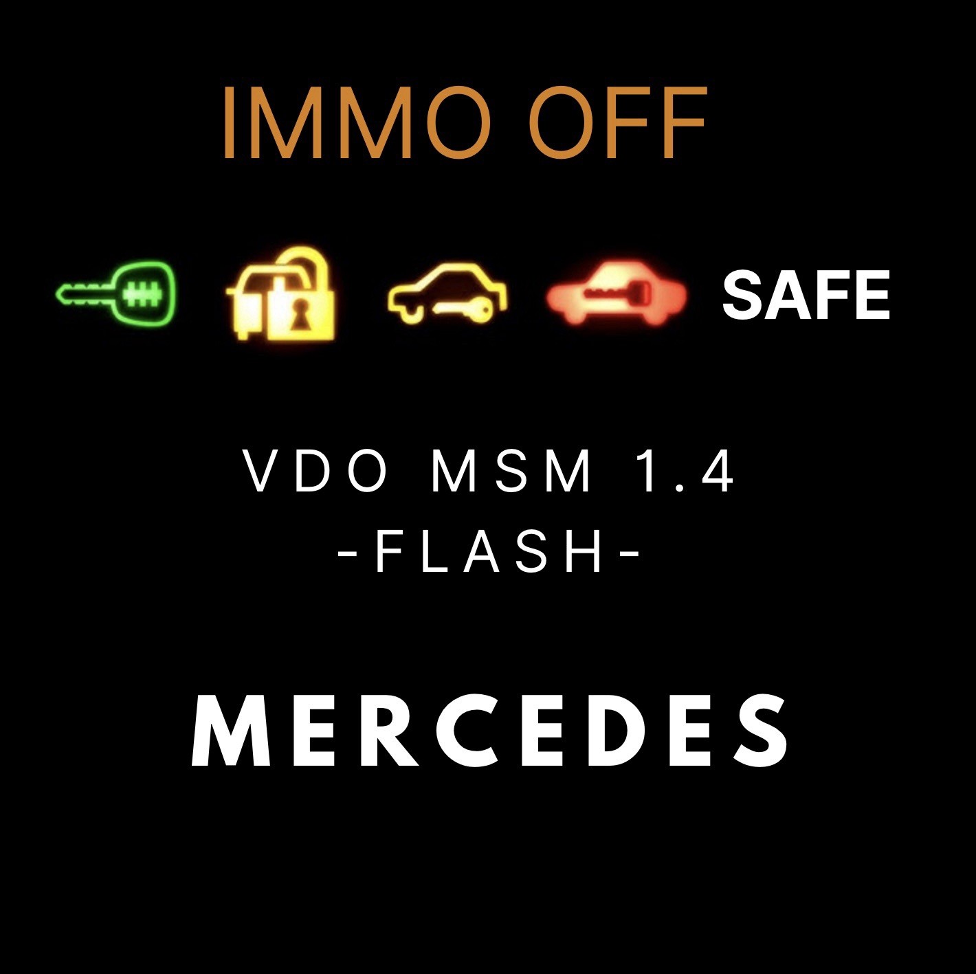 Reprogrammation IMMO OFF MERCEDES VDO MSM1.4 FLASH pour Boitier Moteur