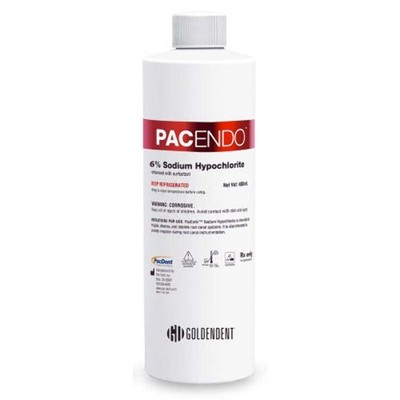 6% Sodium Hypochlorite Refill Bottle, 480 ml/16 oz with 1 x Luer-Lock Dispensing