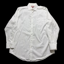 Men’s Thomas Pink Traveller Classic Formal Shirt 16.5” White Cotton