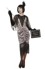 Brand New 1920s Silent Movie Flapper Adult Costume