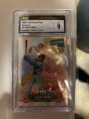 2022 Panini Diamond Kings Shohei Ohtani Downtown Insert #D2 CSG 9 Graded MLB