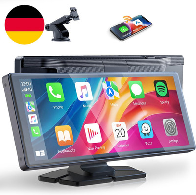 Volam 9.26 Zoll Carplay Bildschirm,Tragbares Autoradios Kompatibel Mit Apple Car