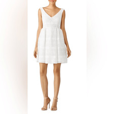 RED Valentino White Floral Macrame Dress US 4