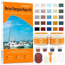 CTUYSY Fiberglass Boat Repair Kit,Marine Fiberglass Repair Kit for Boat Hull ...