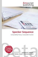 Lambert M. Surhone (U. A.) | Specker Sequence | Taschenbuch | Englisch (2026)