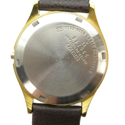 Seiko 5 Black Dial Day/Date 17 Jew Automatic 6309-5820 Japan Made