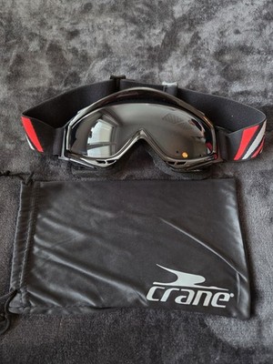 Crane Skibrille + Handschuhe Größe 9 Schwarz Winter Sport Outdoor Aldi Schnee