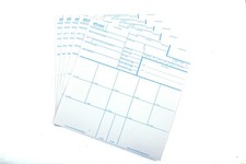 Fingerprint Cards Applicant FD-258 100 Pack Law Enforcement Supplies