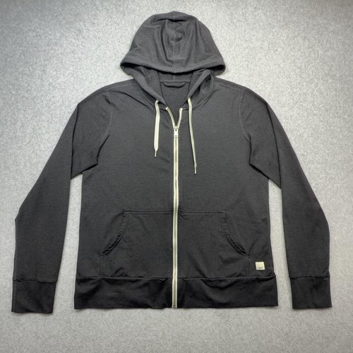 Vuori Halo Performance Hoodie 2.0 Womens Medium Black Full Zip Athleisure Casual