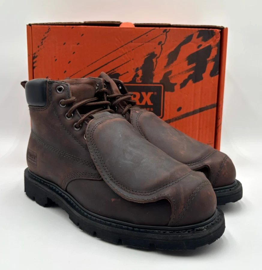 WORX 5486 Men's NEW Metatarsal Guard Steel-Toe Work Boot Brown Multiple Sizes