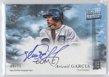 2013 Bowman Inception Rookie Auto Blue 64/75 Avisail Garcia #RA-AG Auto 2x6