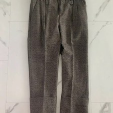 Wooyoungmi 22fw Main Check Cava Trousers 46 Pre-Owned Official