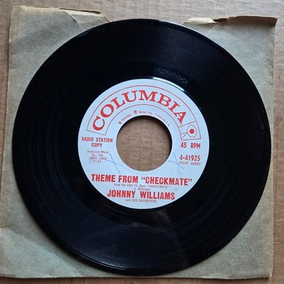 JOHNNY WILLIAMS Theme From Checkmate DJ PROMO 45 7'' Record Vinyl Records