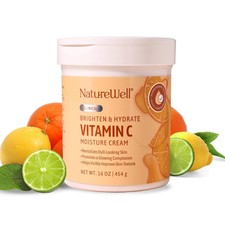 Vitamin C Brightening Moisturizer Cream - Hydrating Face  Body Loti