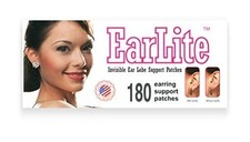 Invisible Earring Ear Lobe Support Waterproof Patches Stretched Tape, 3 Pack
