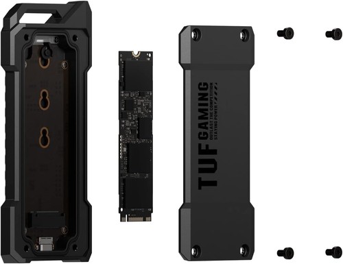 ASUS TUF Gaming A1—USB-C 3.2 Gen 2x1 SSD enclosure(SSD case), dual M.2 NVMe PCIe - Picture 2 of 10
