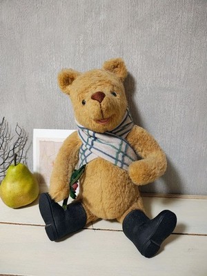 R. JOHN WRIGHT Holiday Pooh 1997 Limited 1000 Plush From Japan #QYE73H