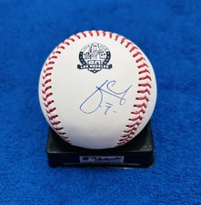Julio Urias Signed Baseball Dodgers 60th Anniversary Logo Ball JSA Authentic