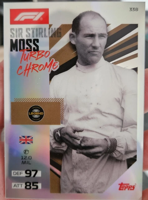 Topps F1 Turbo Attax 2026 Chrome Sir Stirling Moss