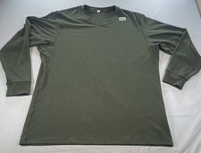 Uniqlo HEATTECH Ultra Warm Crew Neck Long Sleeve T Shirt Mens XXL Green Sweater