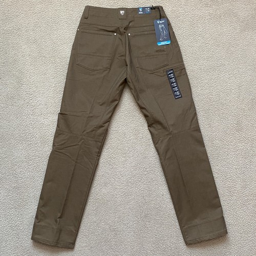 KUHL Rydr Pant 30x34 Full Fit Vintage Patina Dye Twill Stretch Dark Khaki NWT - Picture 2 of 17
