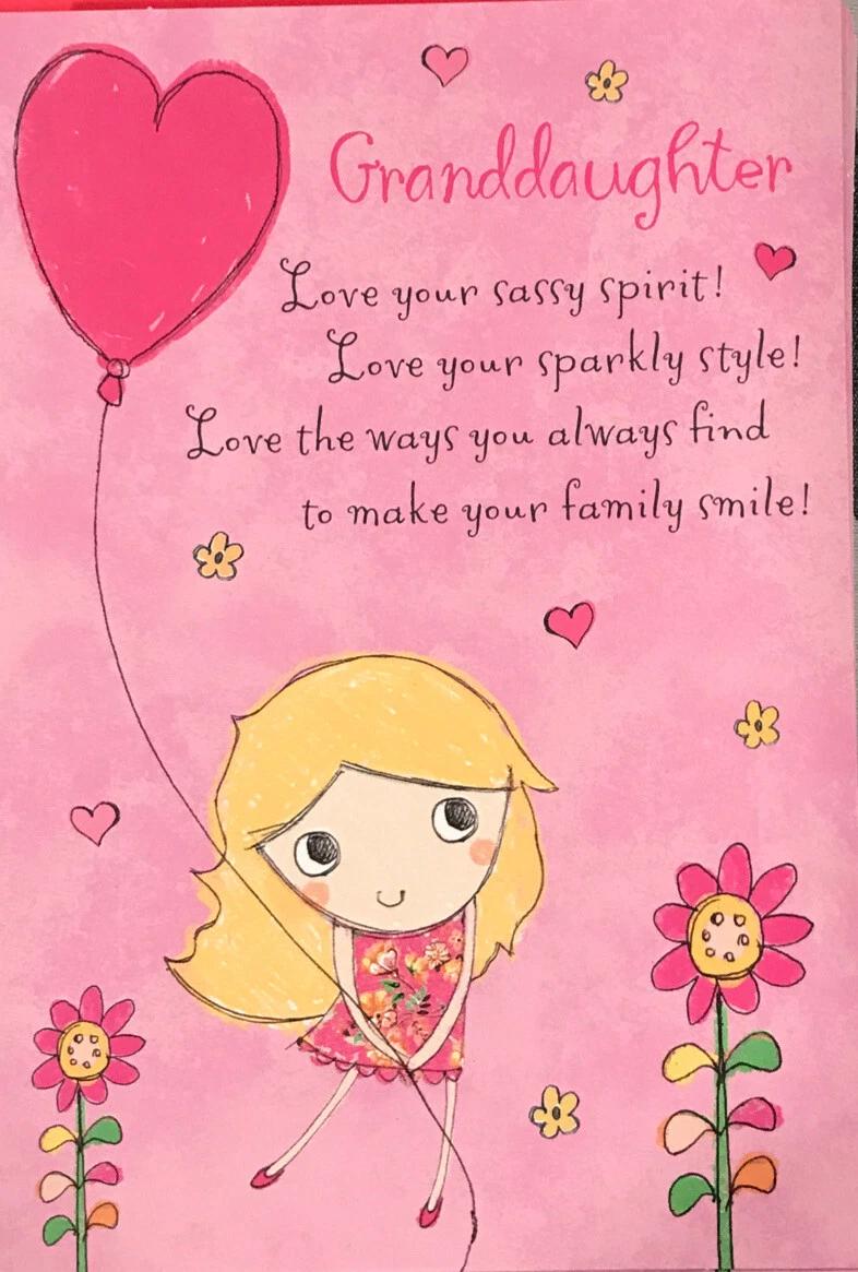 Greeting Card / Valentine, Movable, Girl with Heart, Large 7