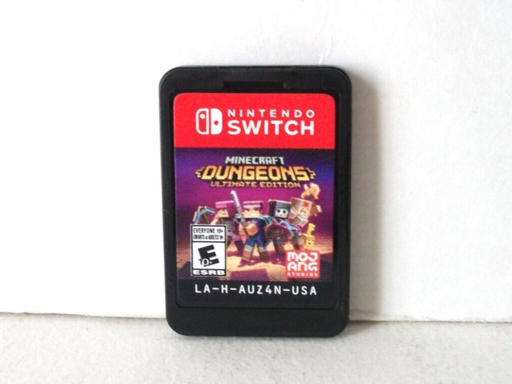Minecraft Dungeons Ultimate Edition Nintendo Switch Game Cart
